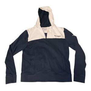 Tecnifibre Half Zip Knit Hooded Top Navy White Men’s M Tennis Pullover
